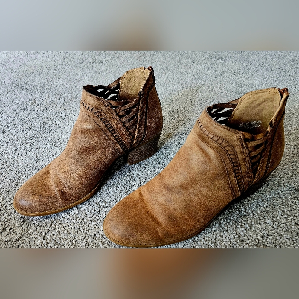Fergalicious Brown Ankle Booties with Chic Design